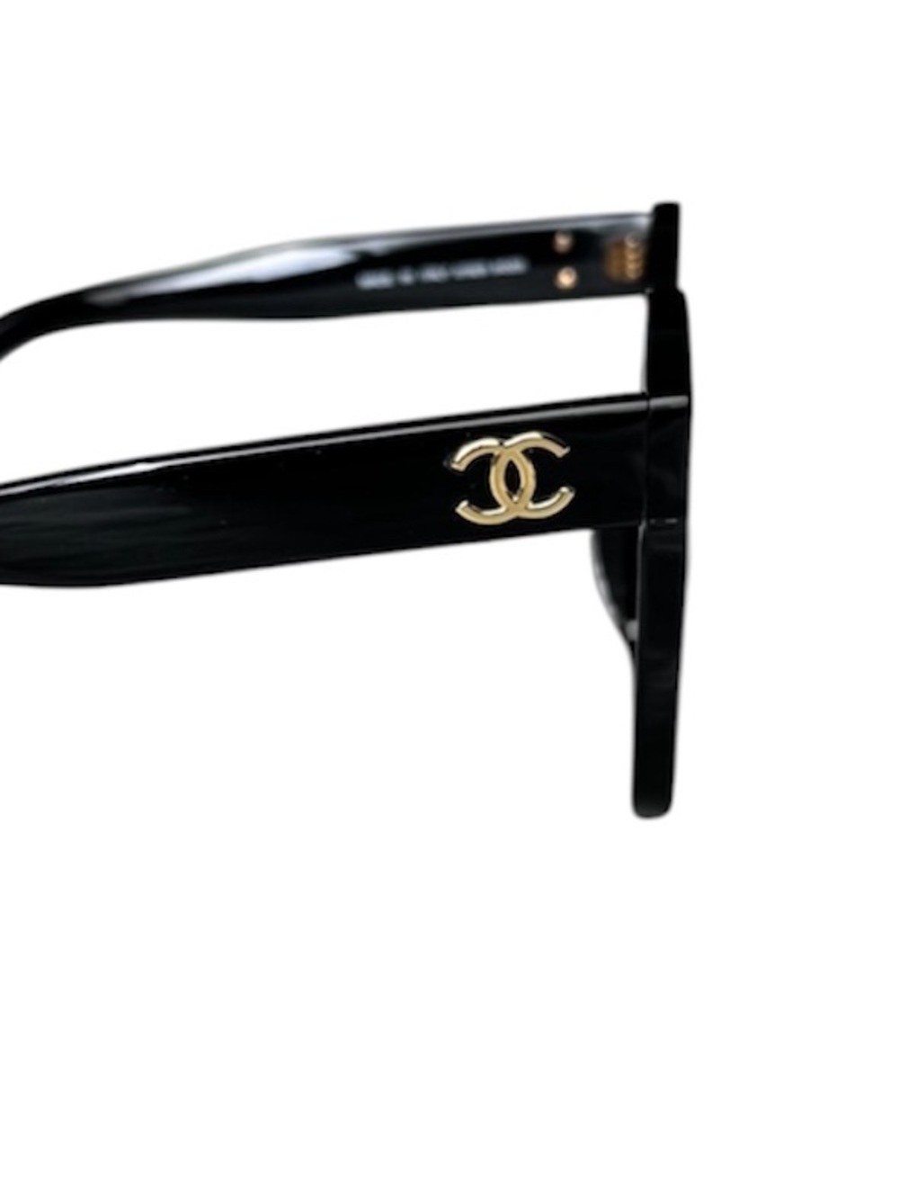 CHANEL Black Square 'Chanel Paris' Sunglasses with Dark Lenses - Picture 7 of 7